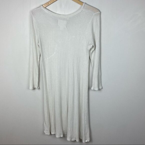 Anthropologie Chrissy Tunic White Velvet Graham Size Medium Long Sleeve Boho M - Picture 9 of 10